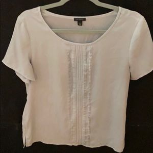 Pale Blue Short Sleeve Ann Taylor Shirt